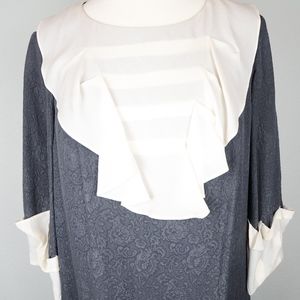 3.1 Philip Lim Charcoal Jacquard Shift Dress